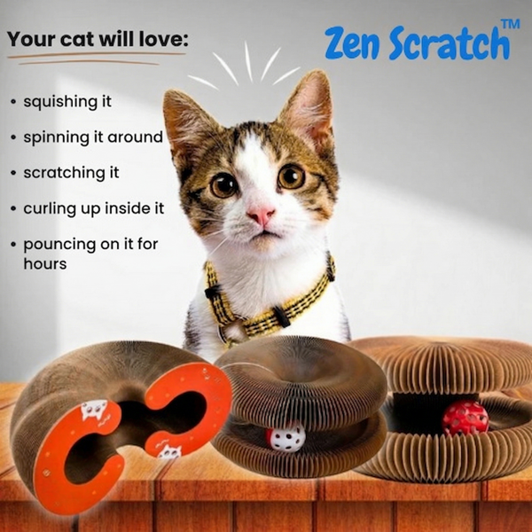 ZenScratch™ | Interactive Scratching Post for Cats
