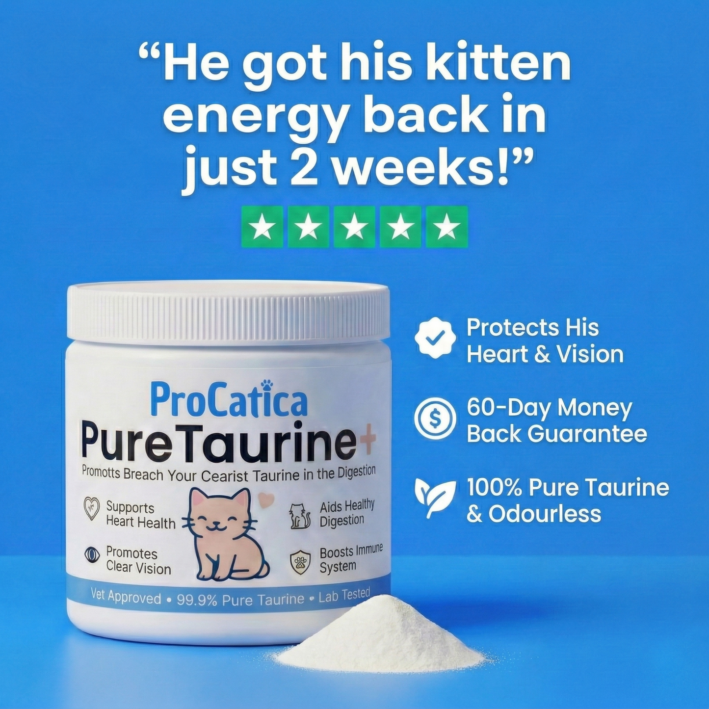 PureTaurine+ – The No.1 Vet-Recommended Taurine